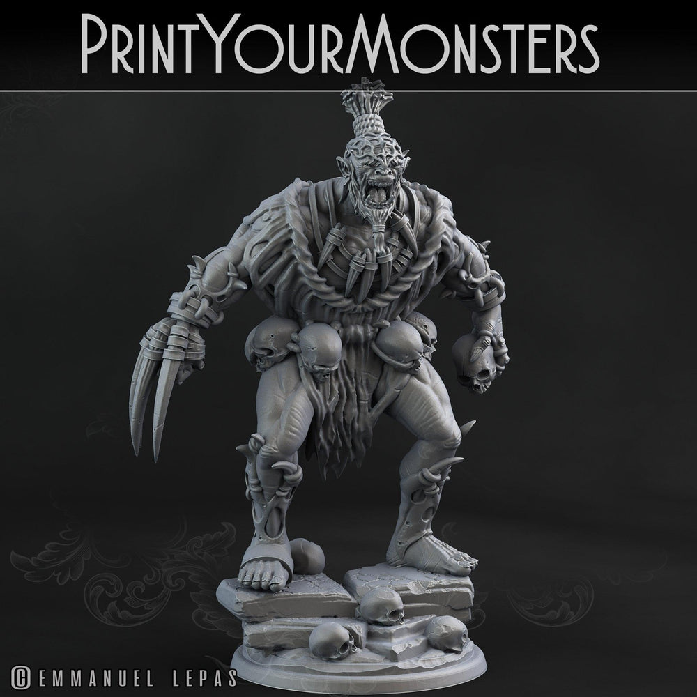 3D Printed Print Your Monsters Orc Warrior 4 Desert Orcs Set 28mm - 32mm D&D Wargaming (Online Only)