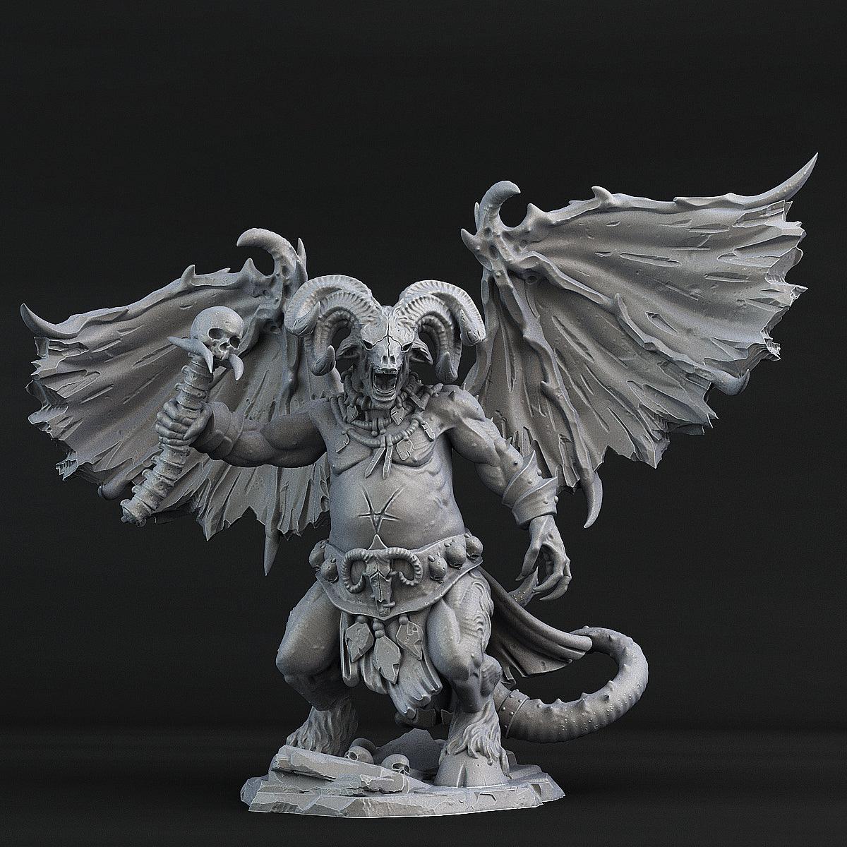 3D Printed Print Your Monsters Orcus Demon 28mm - 32mm D&D Wargaming (Online Only)