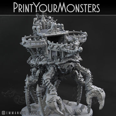 3D Printed Print Your Monsters Pirate Crab Ship 28mm - 32mm D&D Wargaming (Online Only)