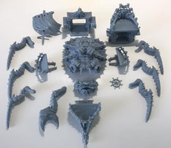 3D Printed Print Your Monsters Pirate Crab Ship 28mm - 32mm D&D Wargaming (Online Only)