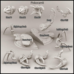 3D Printed Print Your Monsters Piskoramli Desert Orcs Set 28mm - 32mm D&D Wargaming (Online Only)