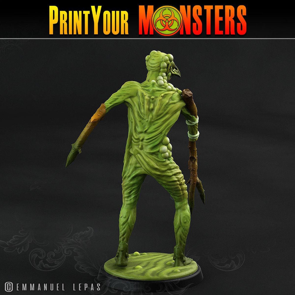 3D Printed Print Your Monsters Plague Men Plague Army Of Spooky Swamp Set 28mm - 32mm D&D Wargaming (Online Only)
