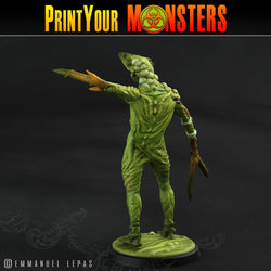 3D Printed Print Your Monsters Plague Men Plague Army Of Spooky Swamp Set 28mm - 32mm D&D Wargaming (Online Only)