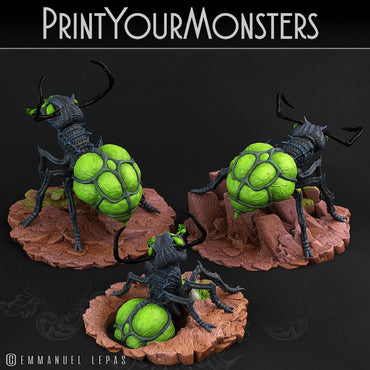 3D Printed Print Your Monsters Poisonous Ants Total Insects 28mm - 32mm D&D Wargaming (Online Only)