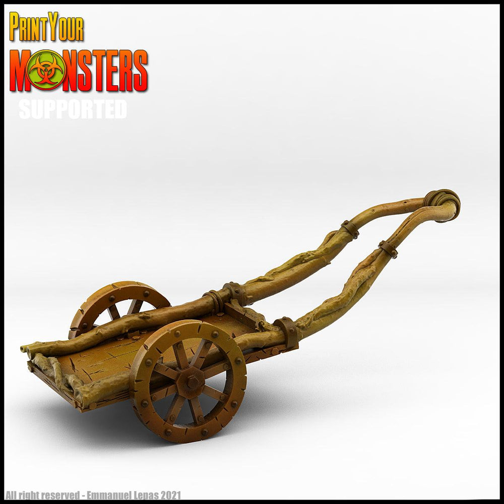 3D Printed Print Your Monsters Pumpkin Chariot and Heads Pumpkins Attack Pack 28mm - 32mm D&D Wargaming (Online Only)