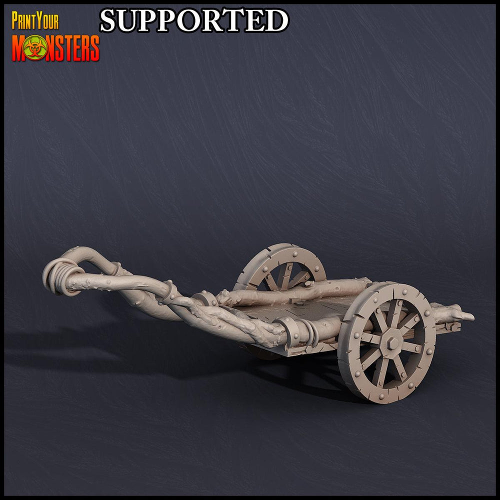 3D Printed Print Your Monsters Pumpkin Chariot and Heads Pumpkins Attack Pack 28mm - 32mm D&D Wargaming (Online Only)