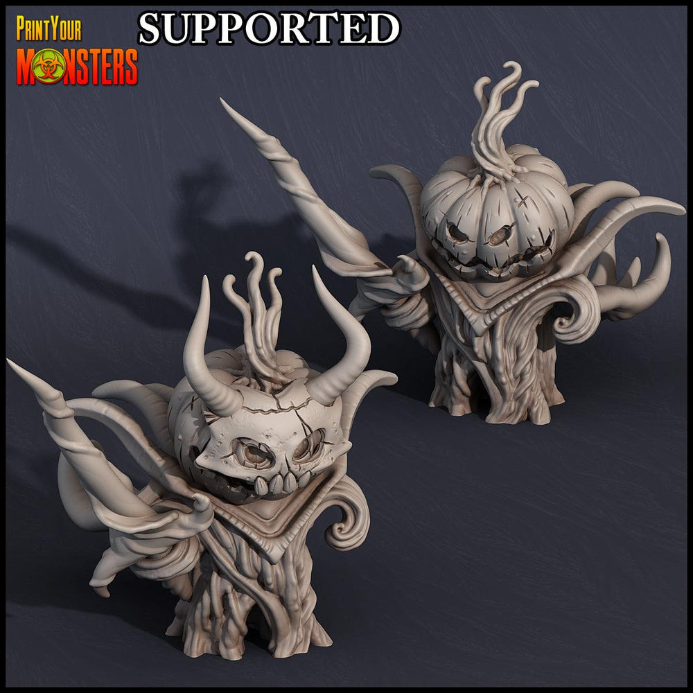 3D Printed Print Your Monsters Pumpkin Lord Pumpkins Attack Pack 28mm - 32mm D&D Wargaming (Online Only)
