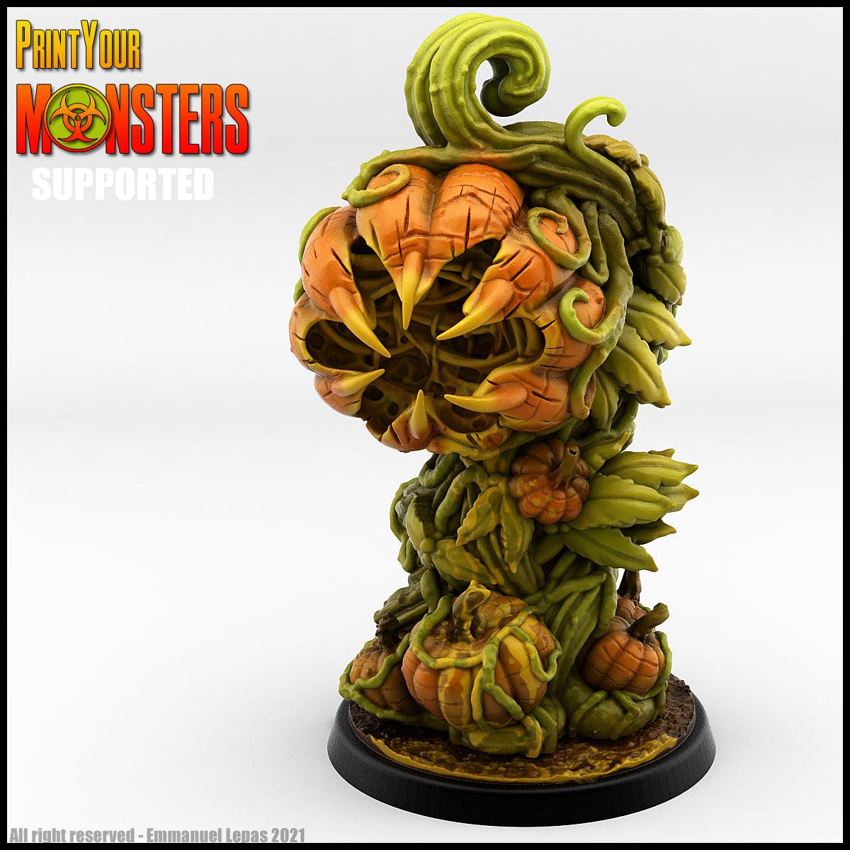 3D Printed Print Your Monsters Pumpkin Plant Pumpkins Attack Pack 28mm - 32mm D&D Wargaming (Online Only)