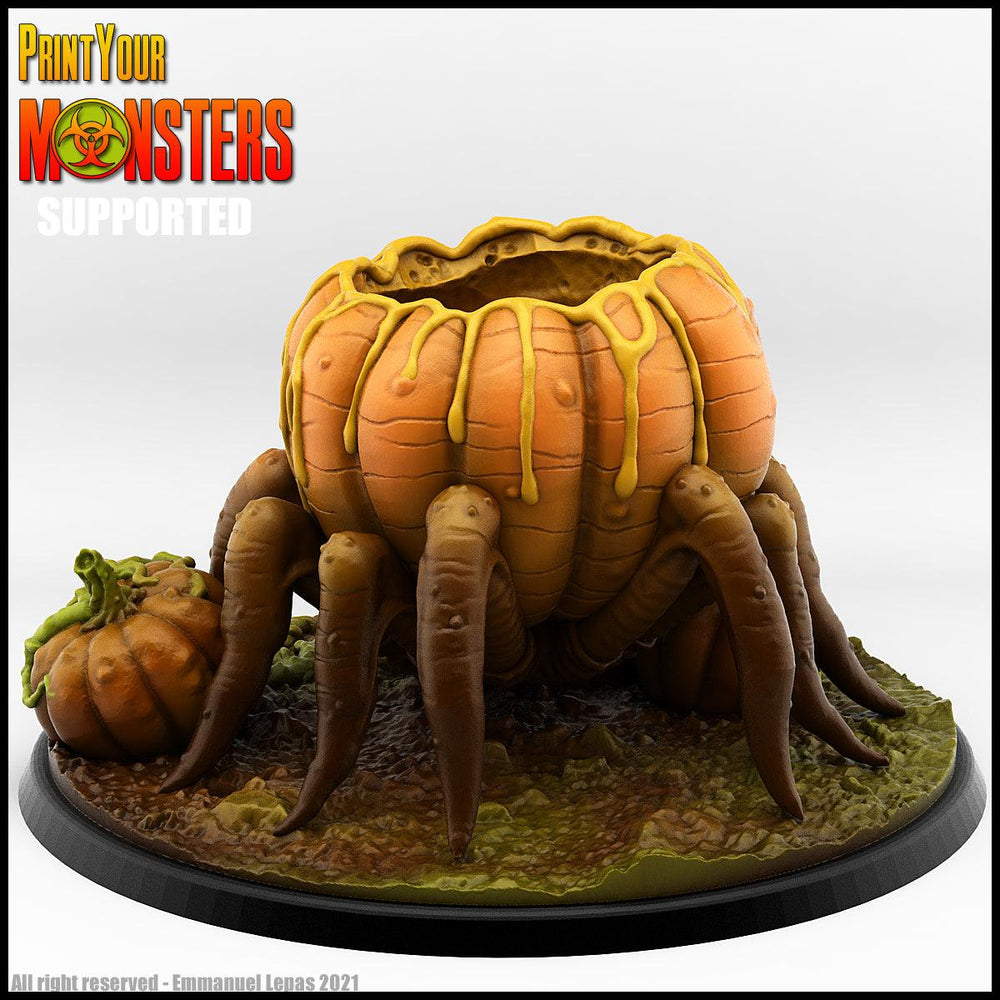 3D Printed Print Your Monsters Pumpkin Spider Pumpkins Attack Pack 28mm - 32mm D&D Wargaming (Online Only)