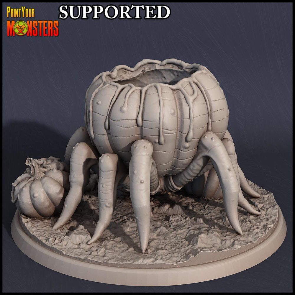 3D Printed Print Your Monsters Pumpkin Spider Pumpkins Attack Pack 28mm - 32mm D&D Wargaming (Online Only)