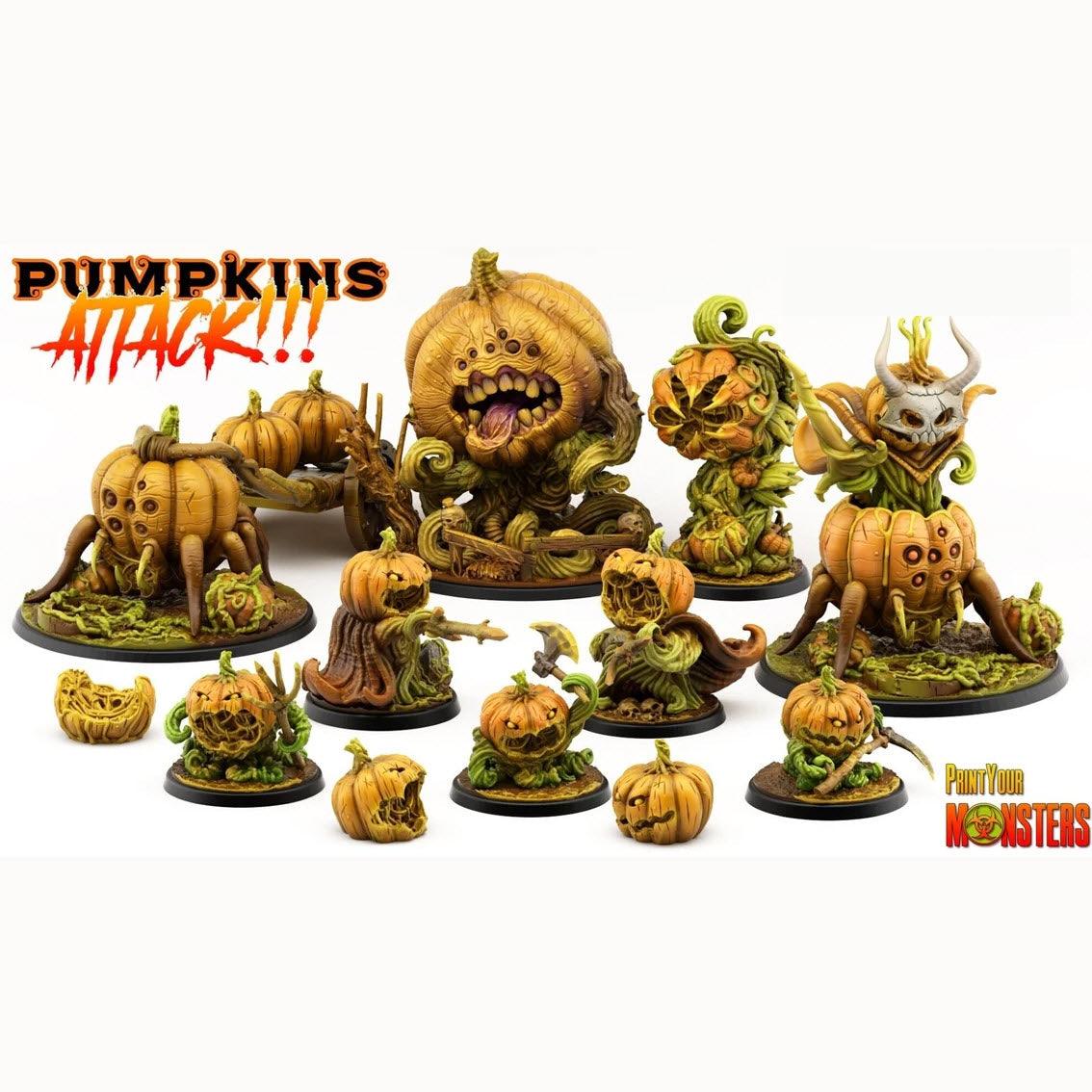 3D Printed Print Your Monsters Pumpkins Attack Pack Set 28mm - 32mm D&D Wargaming (Online Only)