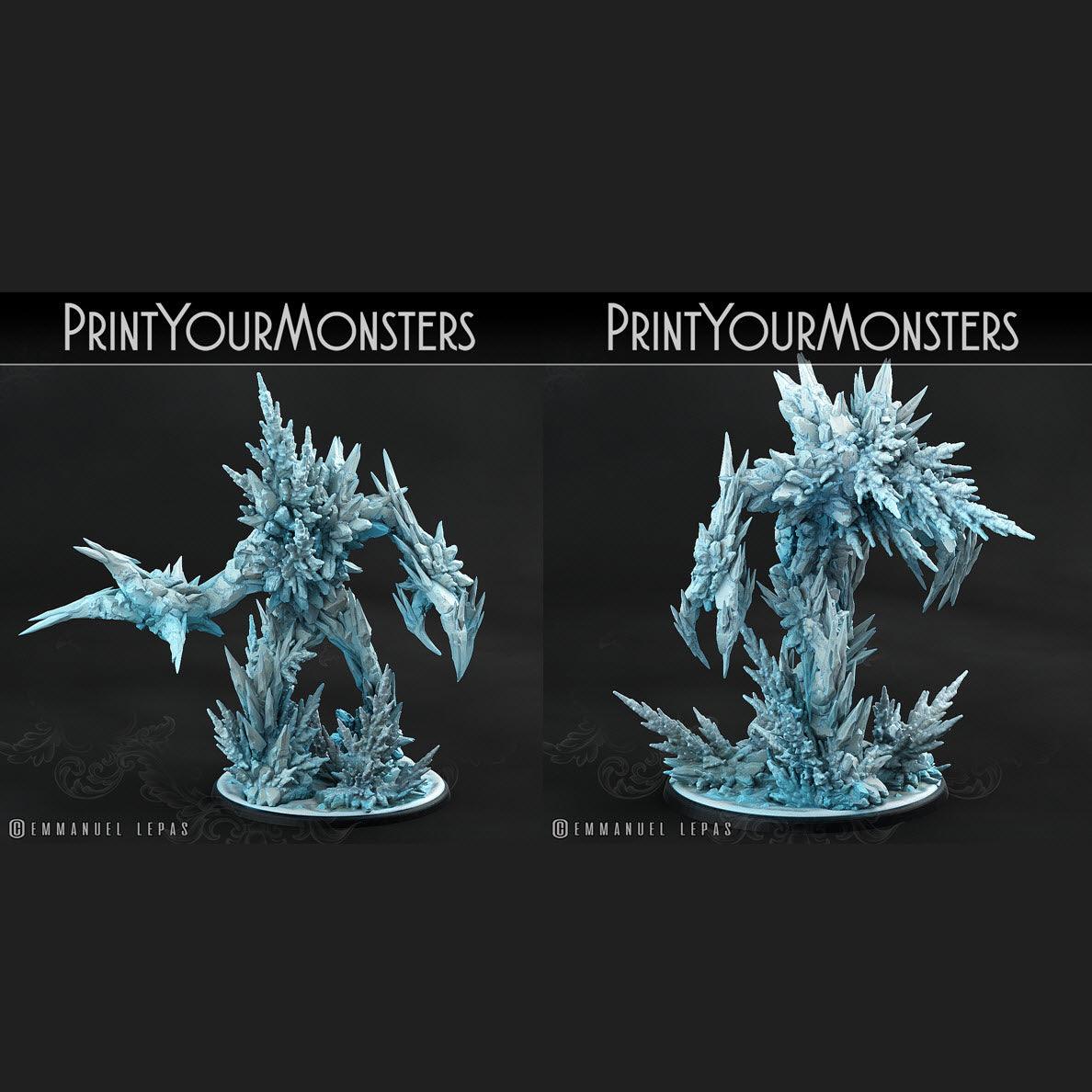3D Printed Print Your Monsters Rimethorn Golems The Wrath of Gloomrime Monsters Part I Set 28mm - 32mm D&D Wargaming (Online Only)