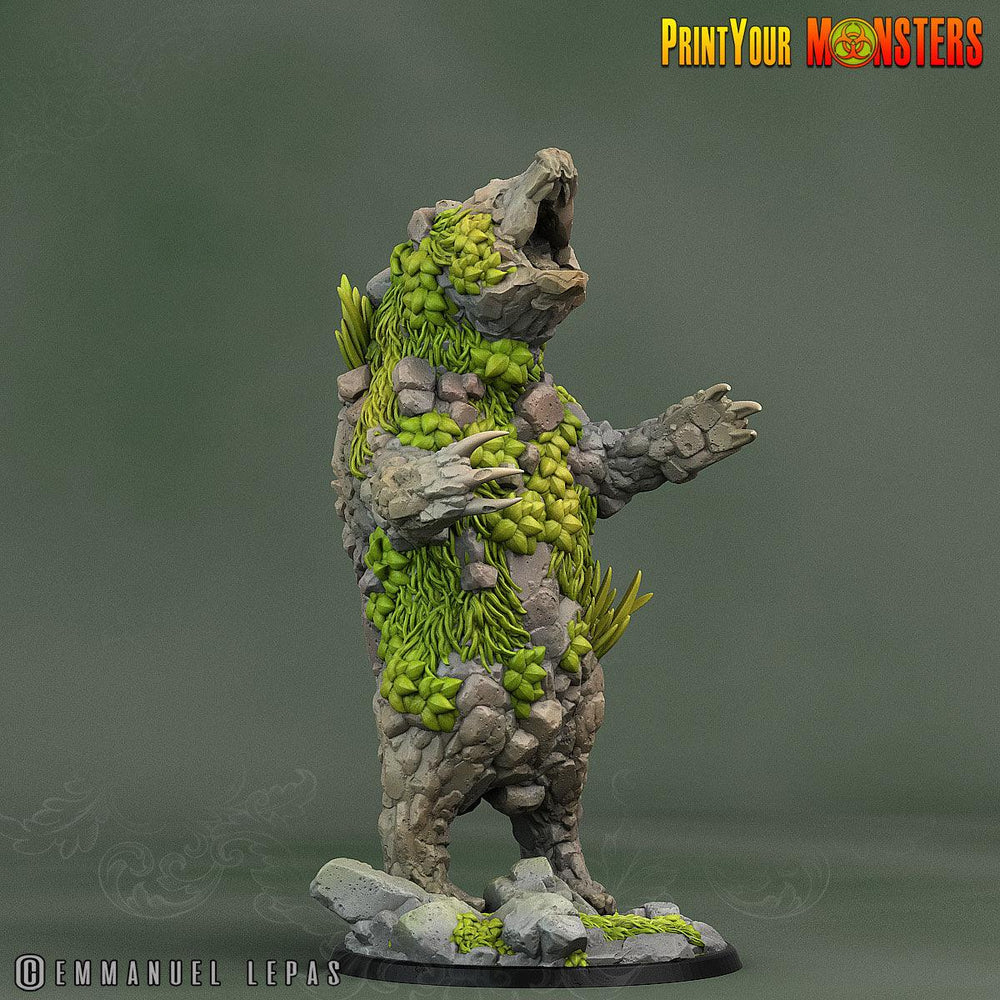 3D Printed Print Your Monsters Rock Bear Rock Monsters From Magic Valley Set 28mm - 32mm D&D Wargaming (Online Only)