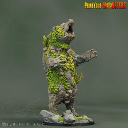 3D Printed Print Your Monsters Rock Bear Rock Monsters From Magic Valley Set 28mm - 32mm D&D Wargaming (Online Only)