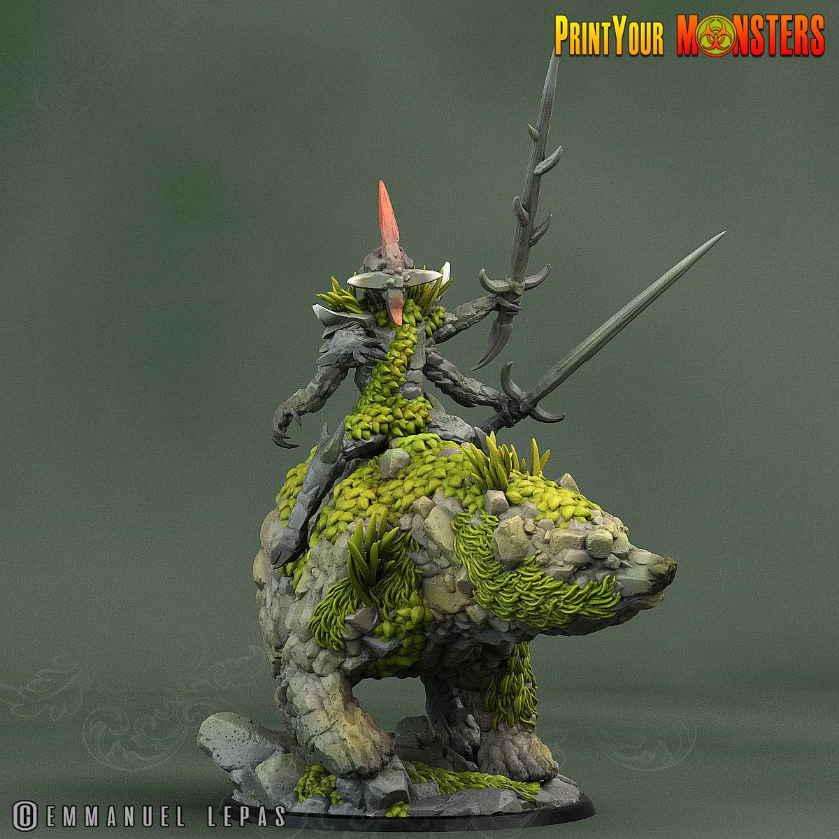 3D Printed Print Your Monsters Rock Champion Rock Monsters From Magic Valley Set 28mm - 32mm D&D Wargaming (Online Only)