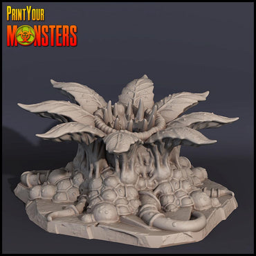 3D Printed Print Your Monsters Round Plant 1 Carnivorous Plants Set 28mm - 32mm D&D Wargaming (Online Only)