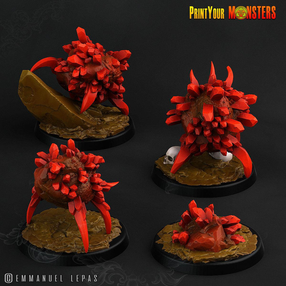 3D Printed Print Your Monsters Ruby Minions Legendary Crystal Monsters 28mm - 32mm D&D Wargaming (Online Only)