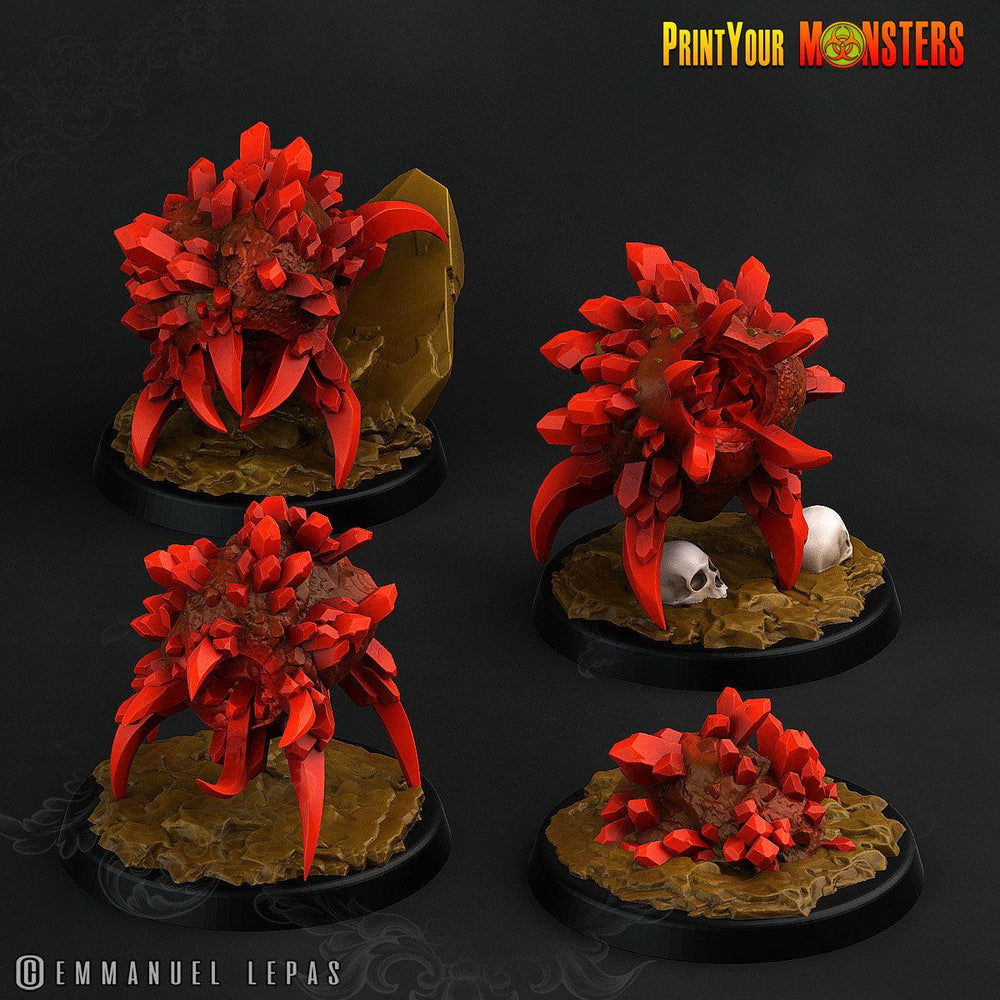 3D Printed Print Your Monsters Ruby Minions Legendary Crystal Monsters 28mm - 32mm D&D Wargaming (Online Only)