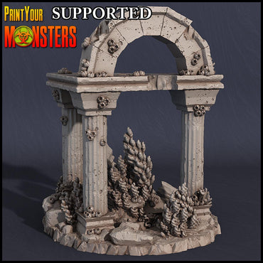 3D Printed Print Your Monsters Ruined Temple Dark Water Sanctum 28mm - 32mm D&D Wargaming (Online Only)