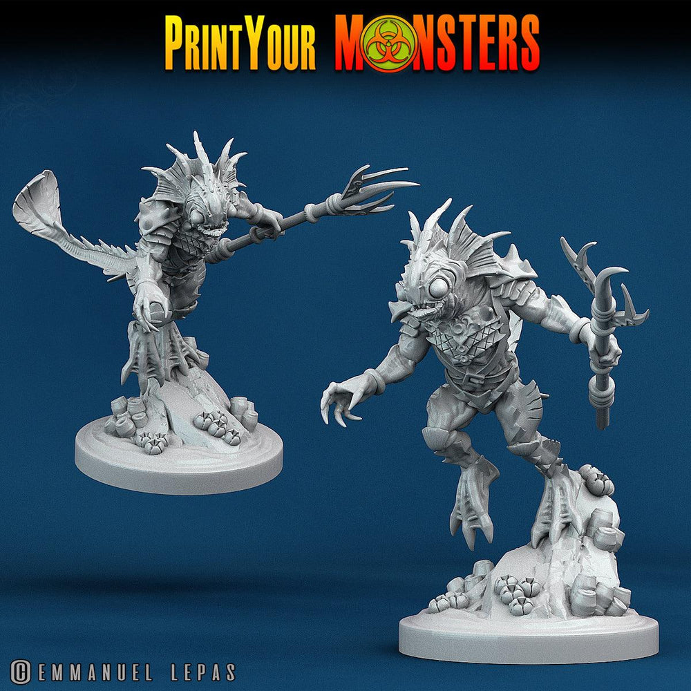 3D Printed Print Your Monsters Searakins The Searakin Domination Set 28mm - 32mm D&D Wargaming (Online Only)