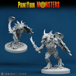 3D Printed Print Your Monsters Searakins The Searakin Domination Set 28mm - 32mm D&D Wargaming (Online Only)