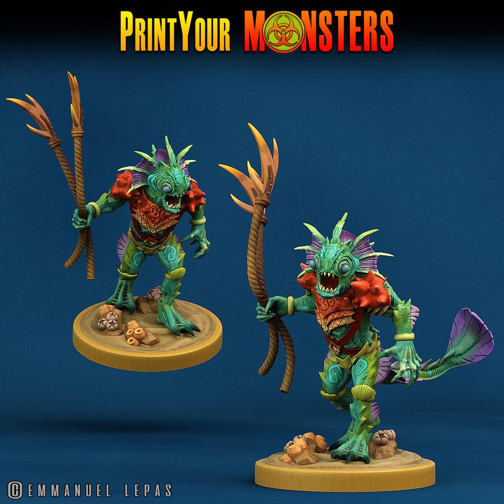 3D Printed Print Your Monsters Searakins The Searakin Domination Set 28mm - 32mm D&D Wargaming (Online Only)