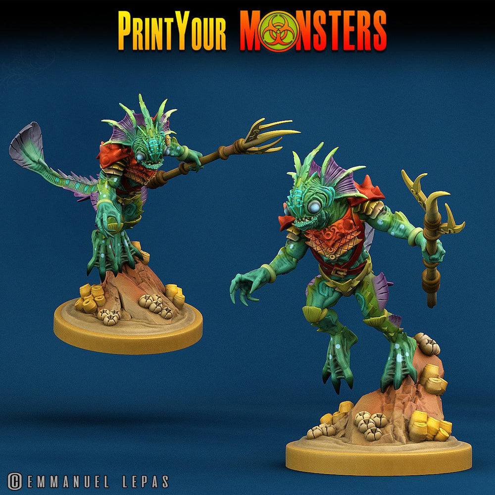 3D Printed Print Your Monsters Searakins The Searakin Domination Set 28mm - 32mm D&D Wargaming (Online Only)