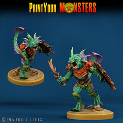 3D Printed Print Your Monsters Searakins The Searakin Domination Set 28mm - 32mm D&D Wargaming (Online Only)