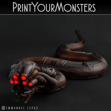 3D Printed Print Your Monsters Sentinel Viper Total Serpents 28mm - 32mm D&D Wargaming (Online Only)