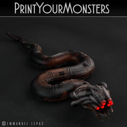 3D Printed Print Your Monsters Sentinel Viper Total Serpents 28mm - 32mm D&D Wargaming (Online Only)