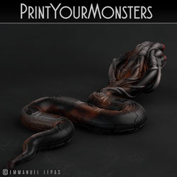 3D Printed Print Your Monsters Sentinel Viper Total Serpents 28mm - 32mm D&D Wargaming (Online Only)
