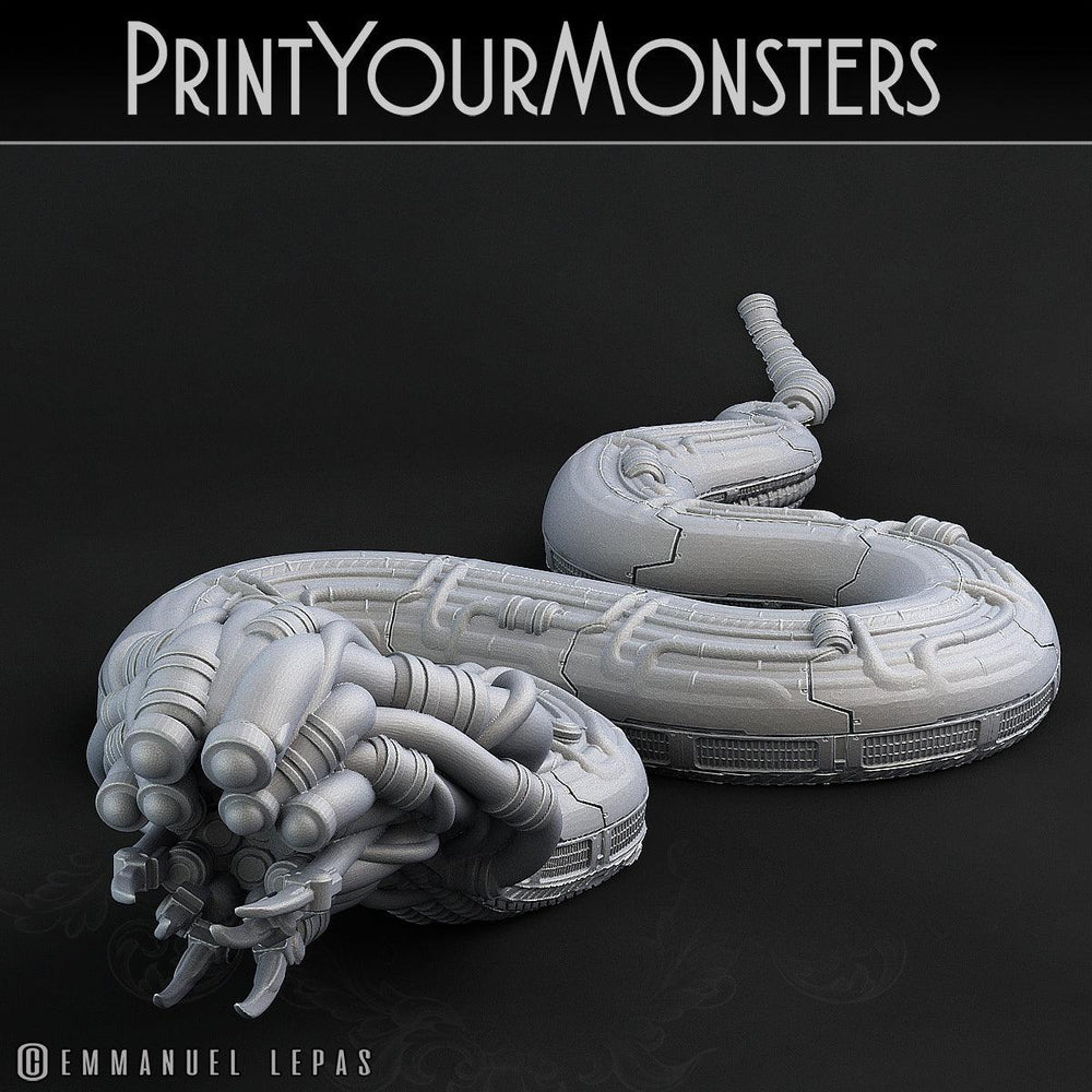 3D Printed Print Your Monsters Sentinel Viper Total Serpents 28mm - 32mm D&D Wargaming (Online Only)