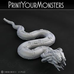3D Printed Print Your Monsters Sentinel Viper Total Serpents 28mm - 32mm D&D Wargaming (Online Only)
