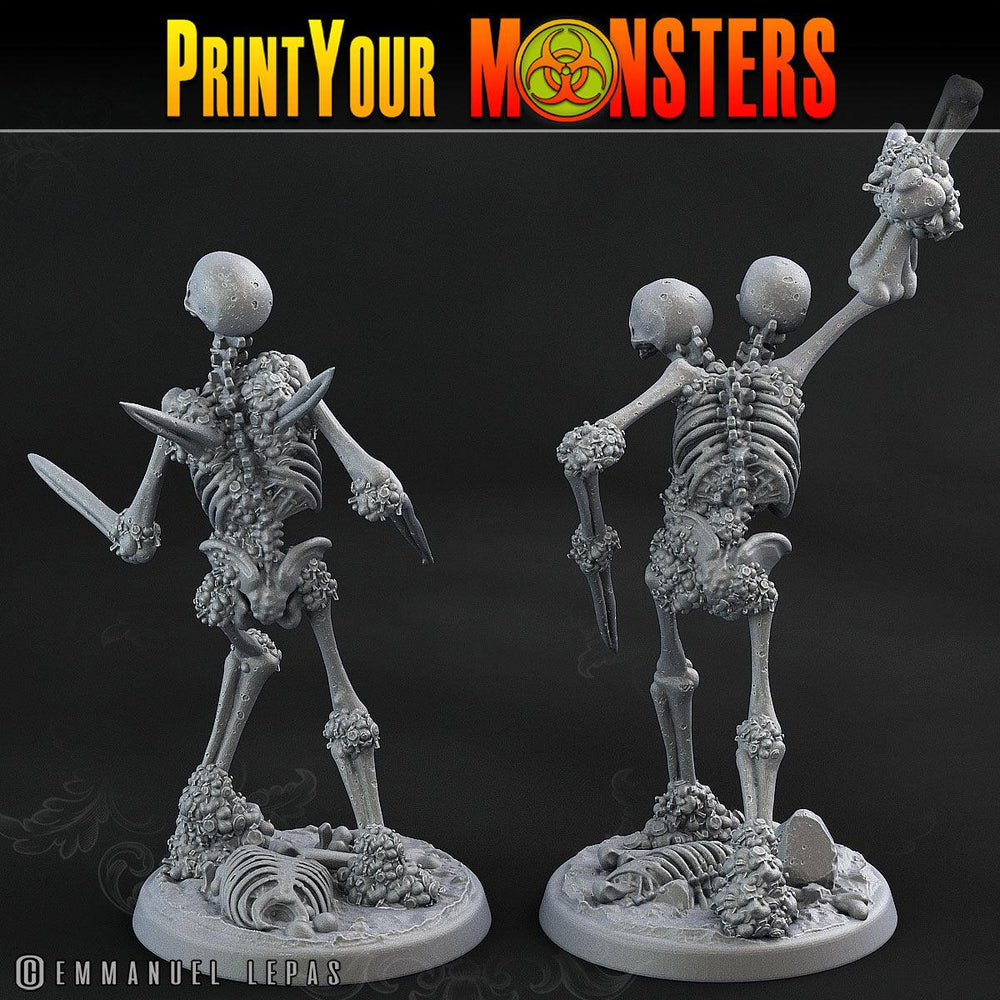 3D Printed Print Your Monsters Skeletons Land of Bones Set 28mm - 32mm D&D Wargaming (Online Only)