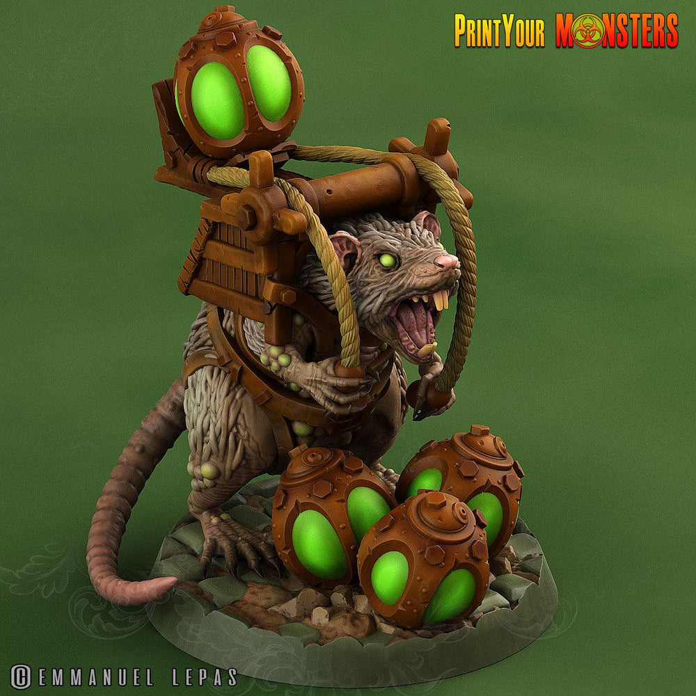 3D Printed Print Your Monsters Skirmisher Rats The Toxic Rats Domination Set 28mm - 32mm D&D Wargaming (Online Only)