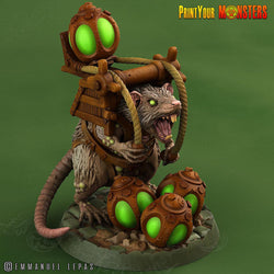 3D Printed Print Your Monsters Skirmisher Rats The Toxic Rats Domination Set 28mm - 32mm D&D Wargaming (Online Only)