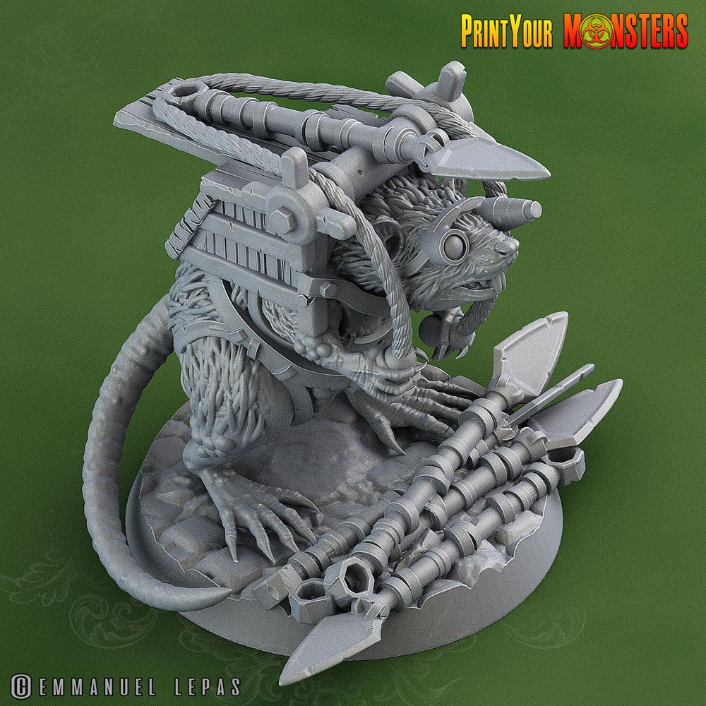 3D Printed Print Your Monsters Skirmisher Rats The Toxic Rats Domination Set 28mm - 32mm D&D Wargaming (Online Only)