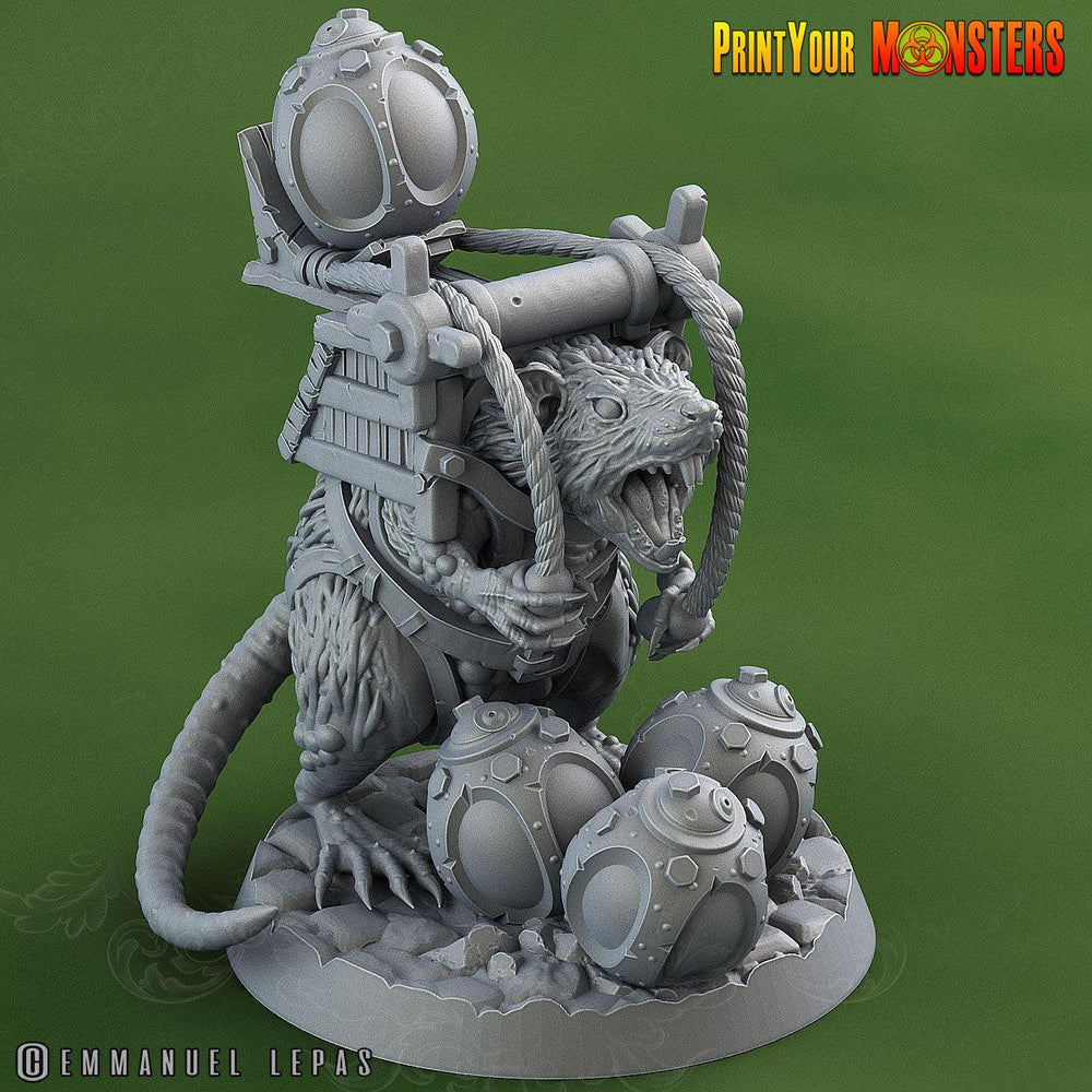 3D Printed Print Your Monsters Skirmisher Rats The Toxic Rats Domination Set 28mm - 32mm D&D Wargaming (Online Only)