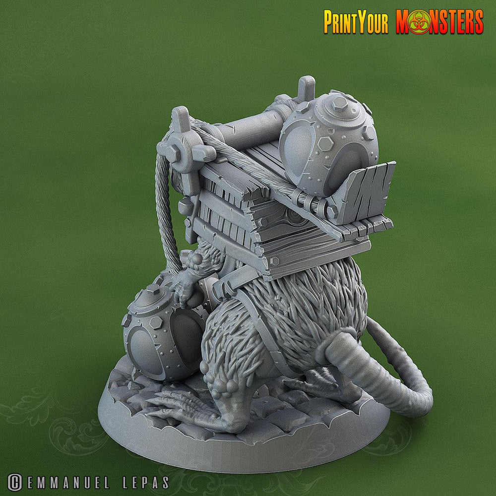 3D Printed Print Your Monsters Skirmisher Rats The Toxic Rats Domination Set 28mm - 32mm D&D Wargaming (Online Only)