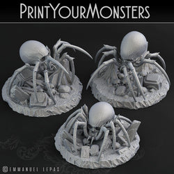 3D Printed Print Your Monsters Skullcap Hermit Spiders 28mm - 32mm D&D Wargaming (Online Only)