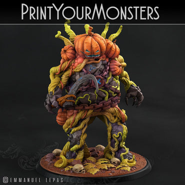 3D Printed Print Your Monsters Smiling Killer Pumpkin Attack Pack II 28mm - 32mm D&D Wargaming (Online Only)