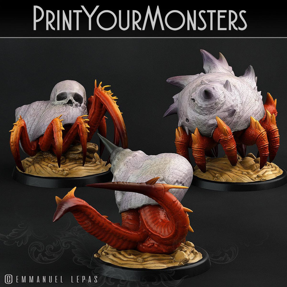 3D Printed Print Your Monsters Snails Lurkers of the Deep 28mm - 32mm D&D Wargaming (Online Only)