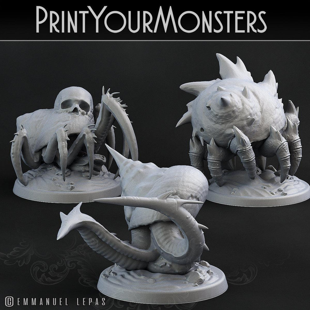 3D Printed Print Your Monsters Snails Lurkers of the Deep 28mm - 32mm D&D Wargaming (Online Only)
