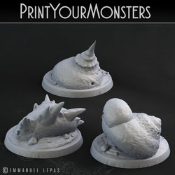 3D Printed Print Your Monsters Snails Lurkers of the Deep 28mm - 32mm D&D Wargaming (Online Only)