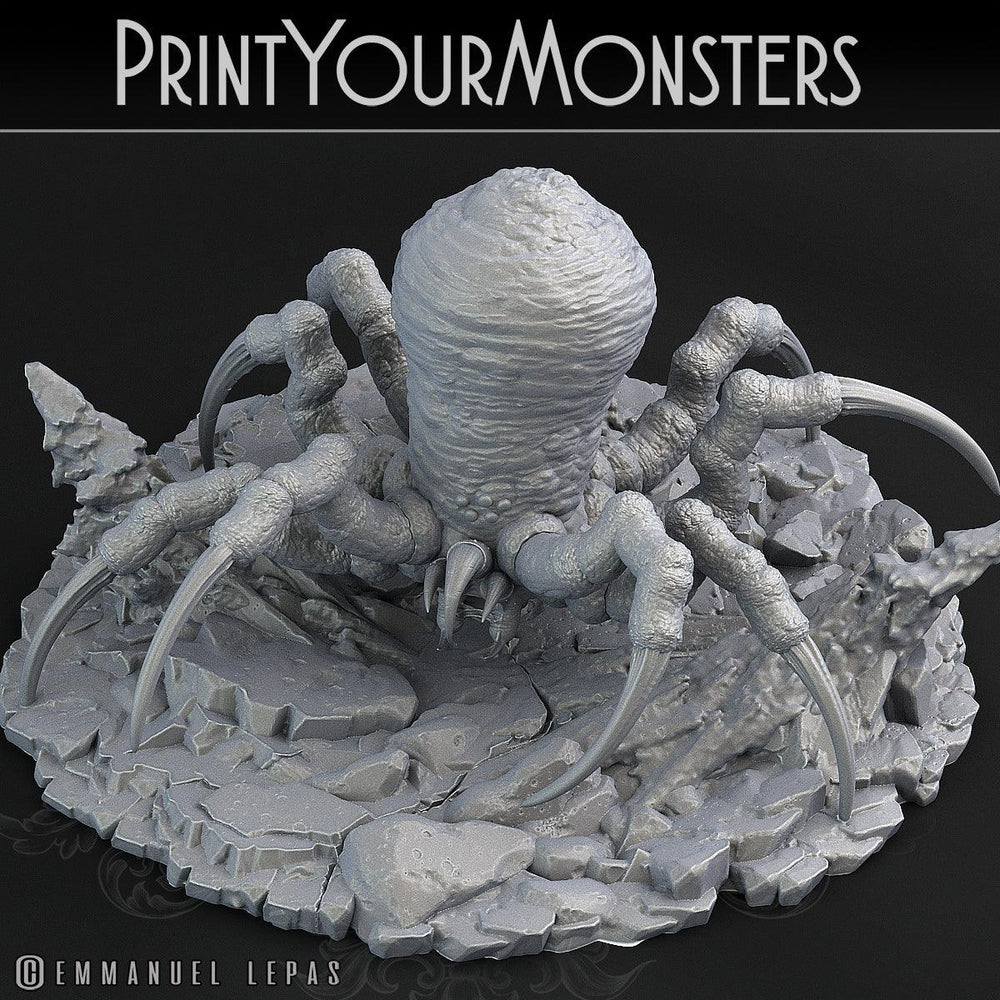 3D Printed Print Your Monsters Snowdevil Adult Spider 28mm - 32mm D&D Wargaming (Online Only)