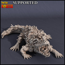 3D Printed Print Your Monsters Swamp Crocodile Alligator Swamp Invasion 28mm - 32mm D&D Wargaming (Online Only)