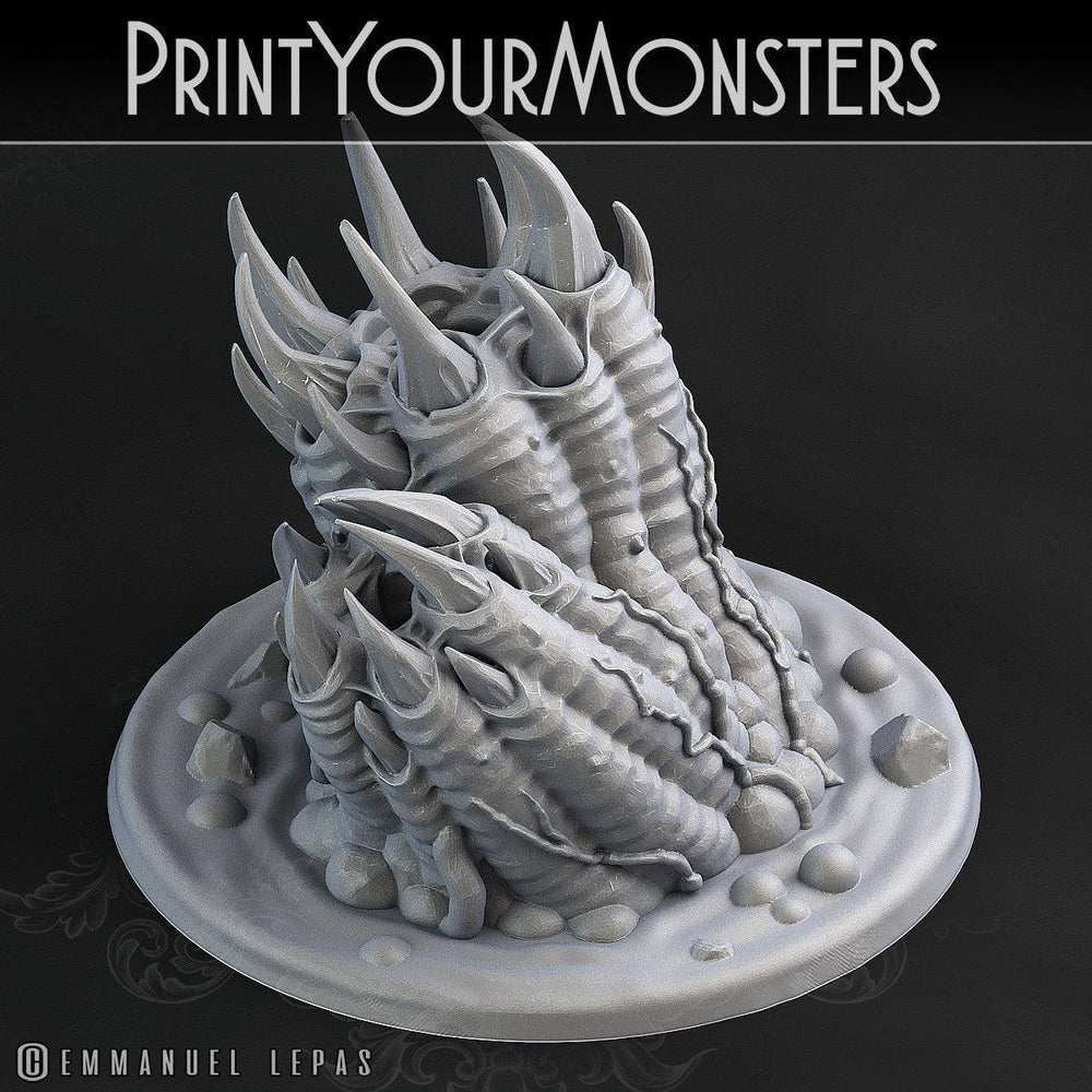 3D Printed Print Your Monsters Swamp Worms Total Worms 2 Set 28mm - 32mm D&D Wargaming (Online Only)