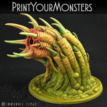 3D Printed Print Your Monsters Swamp Worms Total Worms 2 Set 28mm - 32mm D&D Wargaming (Online Only)