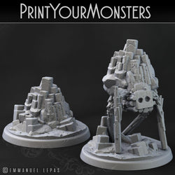3D Printed Print Your Monsters Terranids Basalt Earth Elemental Set 28mm - 32mm D&D Wargaming (Online Only)