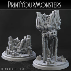 3D Printed Print Your Monsters Terranids Basalt Earth Elemental Set 28mm - 32mm D&D Wargaming (Online Only)